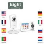 HelloBaby Monitor with Camera and Audio, 1000ft Long Range Video Baby Monitor-No WiFi, Night Vision, VOX Mode-Power Saving, 2.4” Portable Travel Screen, Baby Safety Camera, for Baby/Pet, Plug & Play