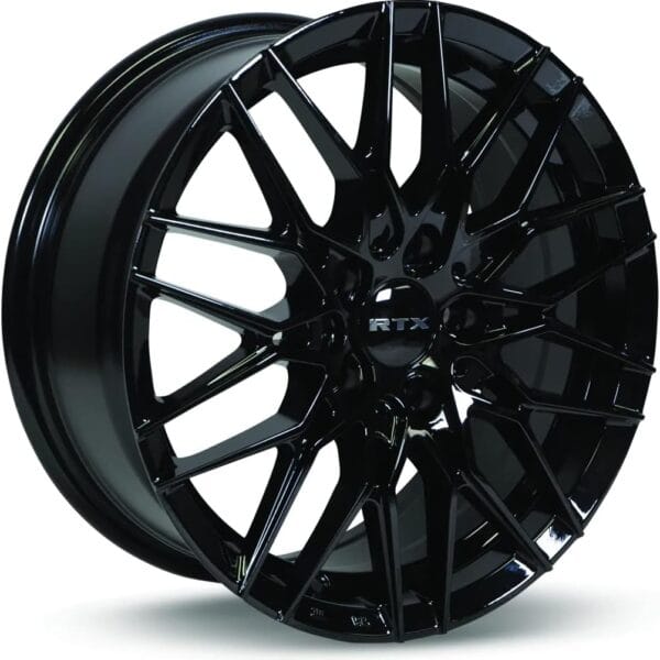 RTX V20 Custom Wheel - 17x7.5, 42 Offset, 5x114.3 Bolt Pattern, 73.1mm Hub - Gloss Black Rim