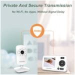 HelloBaby Monitor with Camera and Audio, 1000ft Long Range Video Baby Monitor-No WiFi, Night Vision, VOX Mode-Power Saving, 2.4” Portable Travel Screen, Baby Safety Camera, for Baby/Pet, Plug & Play