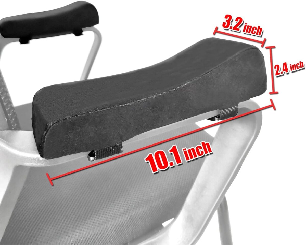 Office Chair Armrest Covers, Set of 2 Comfortable Armrest Elbow Pillow (2 Black Armrest Pillow)