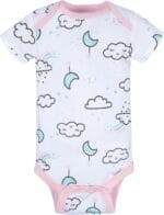 Gerber Baby Girls’ 8-Pack Short Sleeve Onesies Bodysuits