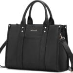 LOVEVOOK Purse for Women Leather Tote Bag Purse and Handbags, Satchel Shoulder Crossbody Top Handle Bags with Zipper