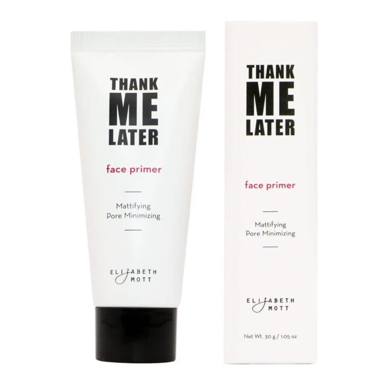 Elizabeth Mott Thank Me Later Face Primer - Mattifying Makeup Base Primer for Shine and Oil Control - Pore Minimizer, Hides Wrinkles and Fine Lines  Long-lasting Makeup Gripping Formula 30 g