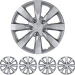 BDK (4-Pack) Premium 16" Wheel Rim Cover Hubcaps OEM Style Replacement Snap On Car Truck SUV Hub Cap - 16 Inch Set, Abs,Steel, Acrylonitrile Butadiene Styrene