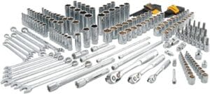 DEWALT Mechanics Tools Kit and Socket Set, 204-Piece, 1/4" & 3/8" & 1/2" Drive, MM/SAE (DWMT72165)