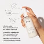 OUAI Leave In Conditioner & Heat Protectant Spray – Prime Hair for Style, Smooth Flyaways, Add Shine and Use as Detangling Spray – No Parabens, Sulfates or Phthalates (4.7 oz)