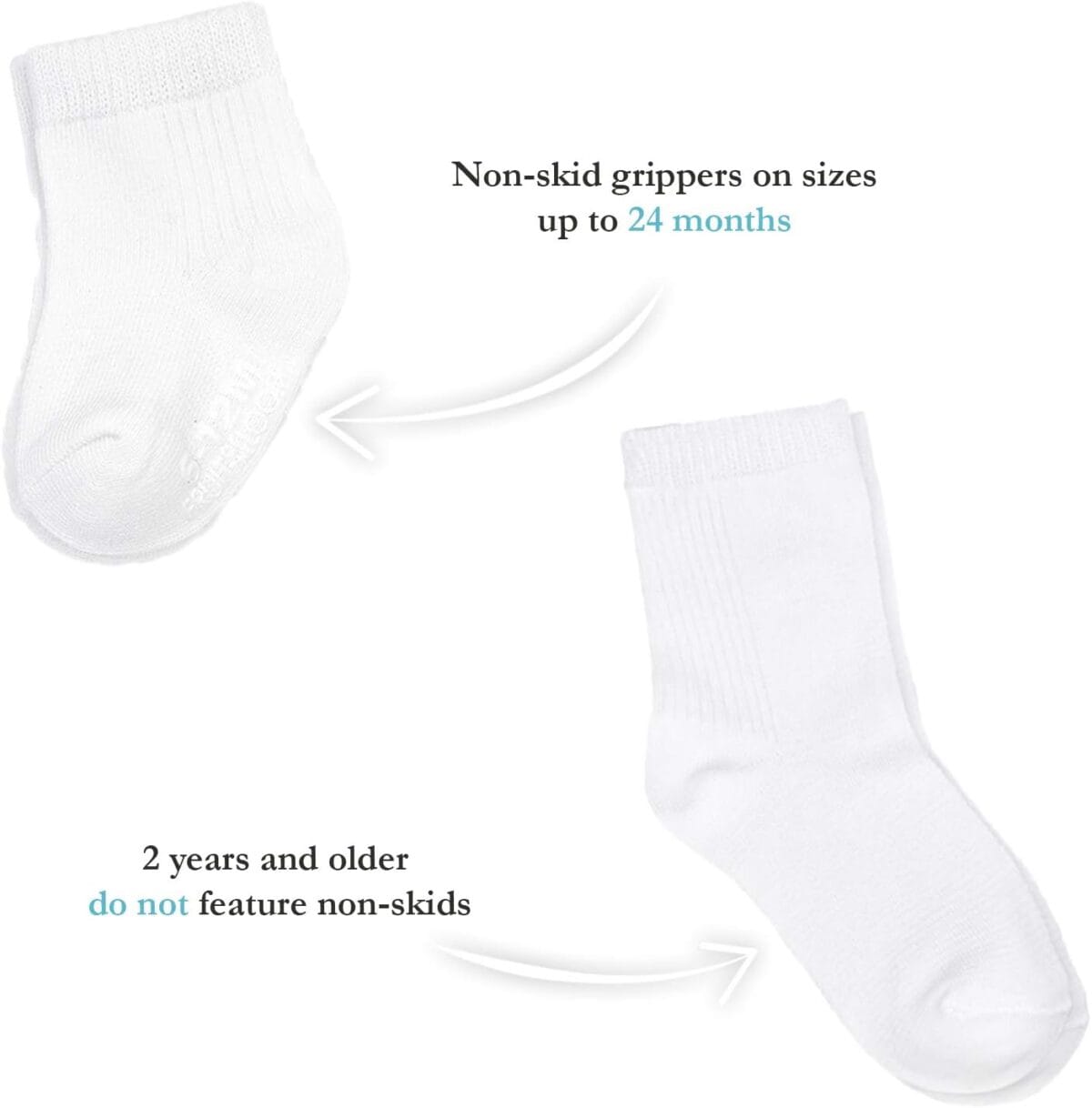 Fruit of the Loom Baby 14-Pack Grow & Fit Flex Zones Cotton Stretch Socks – Unisex, Girls, Boys