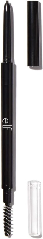 e.l.f. Ultra Precise Brow Pencil, Creamy, Micro-Slim, Precise, Defines, Creates Full, Natural-Looking Brows, Tames and Combs Brow Hair, Cool Brown, 0.002 Oz