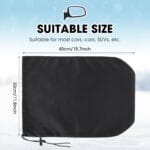 Frienda 6 Pieces Waterproof Side Mirror Covers Auto Rearview Protection Cover Exterior Rear View Accessories Car Mirror Accessories with Drawstrings for Car Vehicle Winter