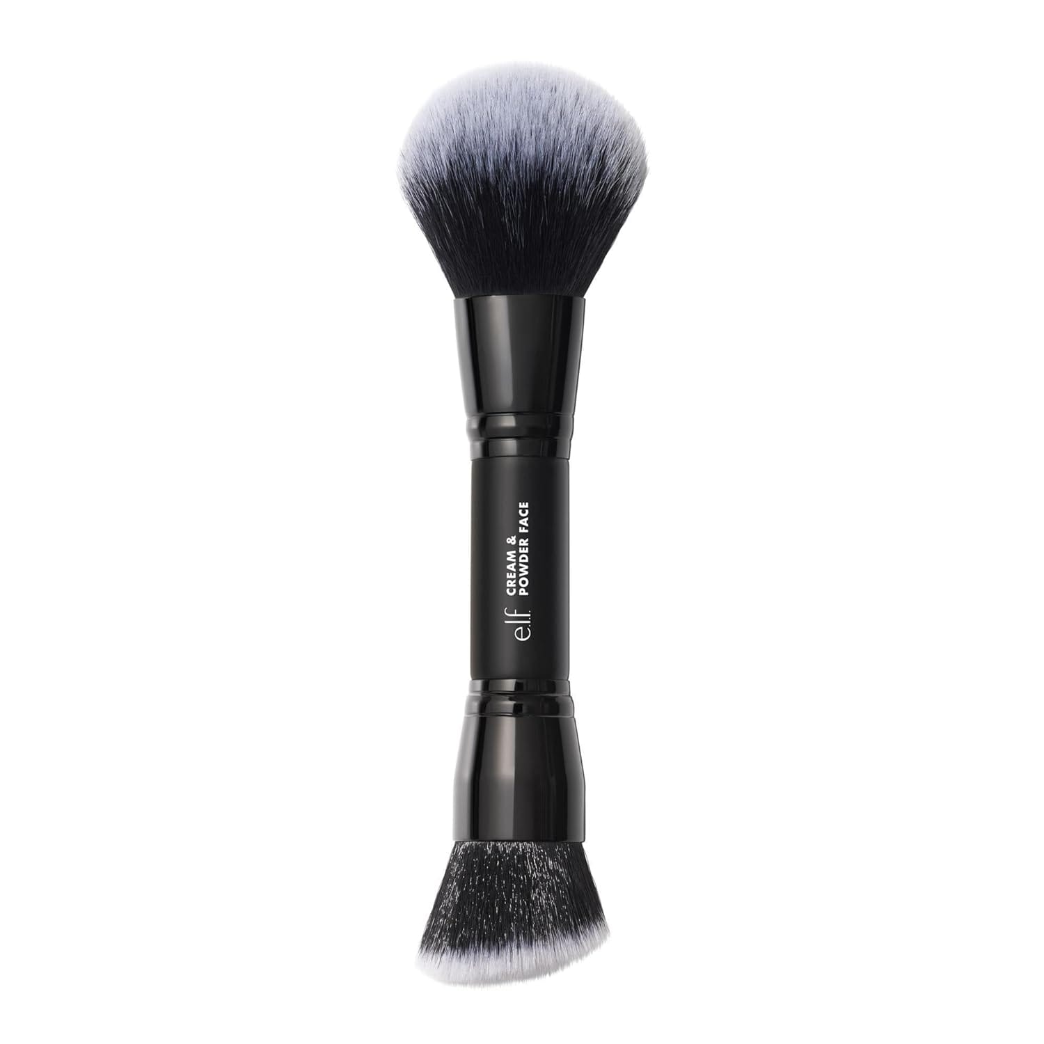 E.l.f. Dual Ended Cream + Powder Brush, Two In One Makeup Brush For Creating A Gorgeous, Airbrushed Looking Complexion, Vegan & Cruelty Free e.l.f. Dual-Ended Cream + Powder Brush, Two-in-One Makeup Brush For Creating A Gorgeous, Airbrushed-looking Complexion, Vegan & Cruelty-free
