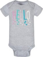 Gerber Baby Girls’ 8-Pack Short Sleeve Onesies Bodysuits