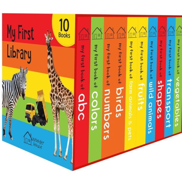 My First Library: Boxset of 10 Board Books for Kids