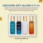 BellaVita Luxury Unisex Cologne Gift Set (4x20ml) | Fragrances Includes Honey OUD, SKAI, FRESH & White OUD | Body Mist Mini Perfumes & Spicy Vanilla Perfume Oil | Unisex Perfume for women & Men