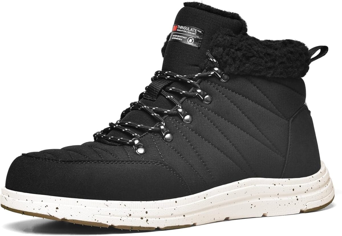 Bruno Marc Men's Winter Boots Outdoor Cold-Weather Warm Lightweight Walking Boots