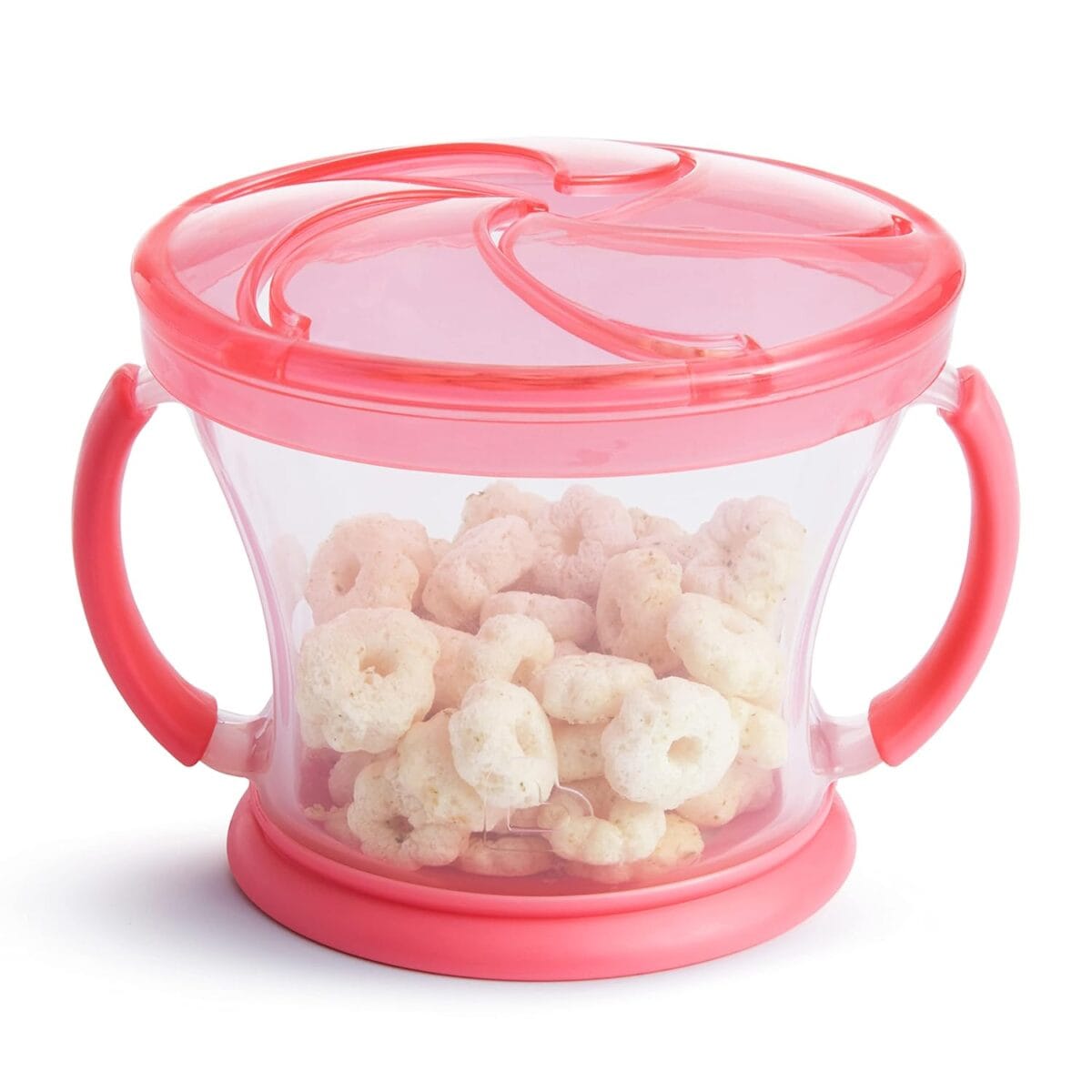 Munchkin Snack Catcher Toddler Snack Cups, 2 Pack, Pink/Purple