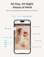 VistaView Smart WiFi Baby Monitor – 5 1080P Split Screen & 2K Camera App Control, Cry & Motion Alerts, HD Night Vision, 5000mAh Battery, 2-Way Talk, Multi-User, Triple Security, 1279ft Range