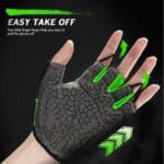 Bike Gloves for Men Women with Anti-Slip Shock-Absorbing Pad, Light Weight Half-Finger Cycling Gloves