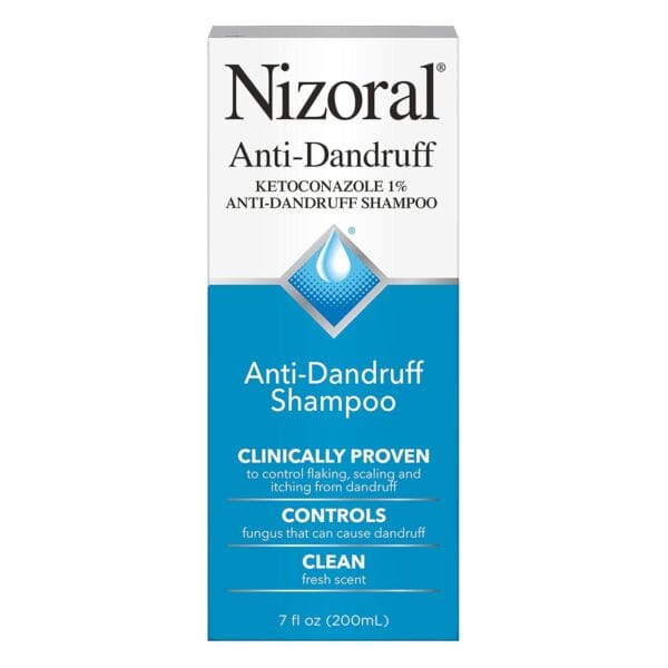 Nizoral Anti-Dandruff Shampoo with 1% Ketoconazole, Fresh Scent, 7 Fl Oz