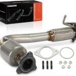 A-Premium Front Catalytic Converter W/Gasket Kit Direct-Fit Compatible with Chevy & GMC Models - Captiva Sport 2012-2015, Equinox 2010-2017, Terrain 2010-2017 - L4 2.4L - E.P.A. Compliant