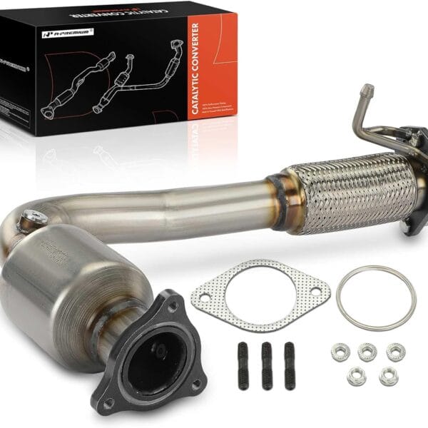 A-Premium Front Catalytic Converter W/Gasket Kit Direct-Fit Compatible with Chevy & GMC Models - Captiva Sport 2012-2015, Equinox 2010-2017, Terrain 2010-2017 - L4 2.4L - E.P.A. Compliant