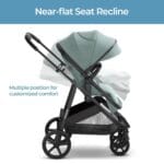 Mompush Wiz 2-in-1 Convertible Baby Stroller with Bassinet Mode, Foldable Infant Stroller with Reversible Seat and Large UPF 50+ Canopy