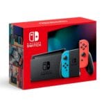 Nintendo Switch with Neon Blue and Neon Red JoyCon (Renewed)