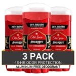 Old Spice Aluminum Free Deodorant for Men, 24/7 Odor Protection, 24/7 Lasting Freshness, Red Collection, Swagger with Cedarwood Scent, 3.8 oz (Pack of 3)