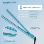 BabylissPRO Nano Titanium Ultra-Thin Hair Straightener, Professional Flat Iron For All Hair Types