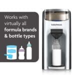 Baby Brezza New and Improved Formula Pro Advanced Formula Dispenser Machine – Automatically Mix a Warm Formula Bottle Instantly – Easily Make Bottle with Automatic Powder Blending, White