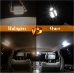 24 Pieces Dome Light LED Car Interior Bulb Kit Set 194 T10 DE3175 578 31mm 42mm Bulbs Interior Replacement Lights for Car Map License Plate Door Side Marker Cornering Trunk Light – White