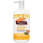 Palmer's Shea Formula Raw Shea Body Lotion for Dry Skin, Hand & Body Moisturizer, Value Size Pump Bottle, 33.8 Ounces (Pack of 1)