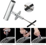 Tire Repair Kit – 68pcs Heavy Duty Tire Plug Kit, Universal Tire Repair Tools to Fix Punctures and Plug Flats Patch Kit for car Motorcycle, Truck, ARBATV, Tractor, RV, SUV, Trailer