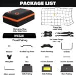 WEIZE Heavy Duty 64″x 39″ Roof Rack, Rooftop Cargo Carrier Basket with Waterproof Bag, Tie Down Strap & Net, Car Top Luggage Holder for SUV, 200lb Capacity, Steel Construction