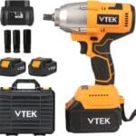 VTEK Brushless Impact Wrench 1/2 Inch Cordless Impact Wrench,Max Torque 700N.m Impact Gun 515 ft-lbs for Car Tiers