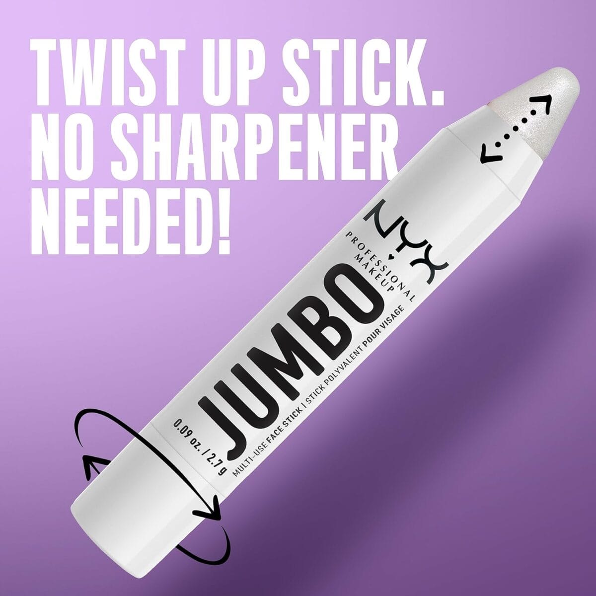 NYX PROFESSIONAL MAKEUP, Jumbo Multi-Use Face Highlighter Stick – Vanilla Ice Cream
