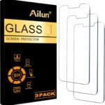 Ailun Screen Protector for iPhone 16e / iPhone 14 / iPhone 13 / iPhone 13 Pro [6.1 Inch] Display 3 Pack Tempered Glass, Case Friendly [Not for iPhone 16 6.1 Inch]
