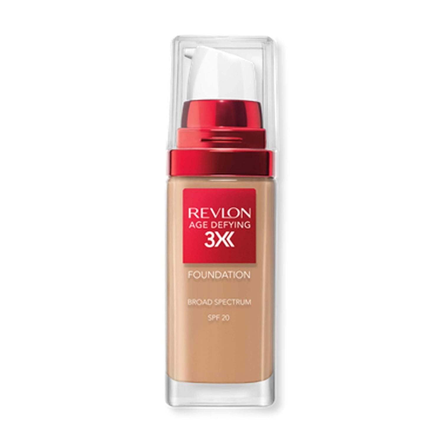 Revlon Liquid Foundation, Age Defying 3XFace Makeup, Anti Aging And Firming Formula, SPF 30, Longwear Medium Buildable Coverage With Natural Finish, 035 Natural Beige, 1 Fl Oz Revlon Liquid Foundation, Age Defying 3XFace Makeup, Anti-Aging and Firming Formula, SPF 30, Longwear Medium Buildable Coverage with Natural Finish, 035 Natural Beige, 1 Fl Oz