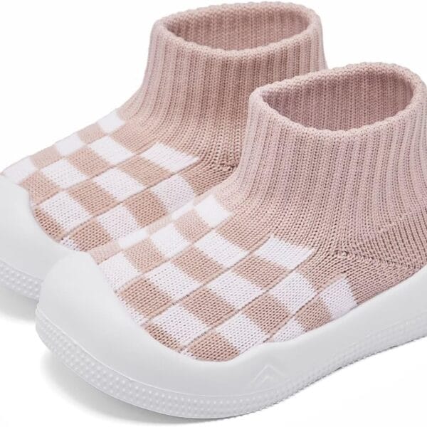 Eashi Baby Boy Girl Non-Skid Indoor Infant Walking Shoes Breathable Warm Elastic Sock Shoes with Memory Sole Protect Toes Outdoor Sneakers