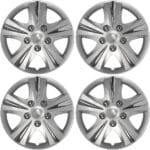 Custom Accessories 96411 GT-5 Silver 15" Wheel Cover, Pack of 4