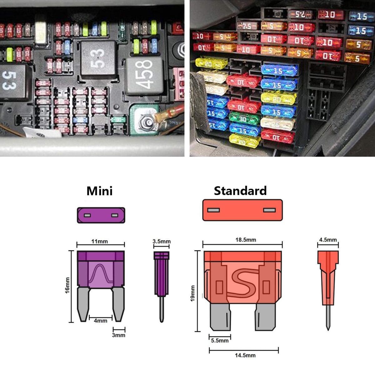 140 Pcs Fuses Automotive Kit – Blade Auto Fuse Assortment Standard and Mini Car Fuse for Marine, RV, Camper, Boat, Truck (5A 7.5A 10A 15A 20A 25A 30AMP/ATC/ATO)