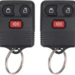 Keyless Entry Remote Key Fob Compatible with Ford F150 F250 F350 Escape Expedition Explorer Ranger, Lincoln, Mercury, Mazda and More, Replacement for CWTWB1U331 CWTWB1U345, 3 Button (Pack of 2)