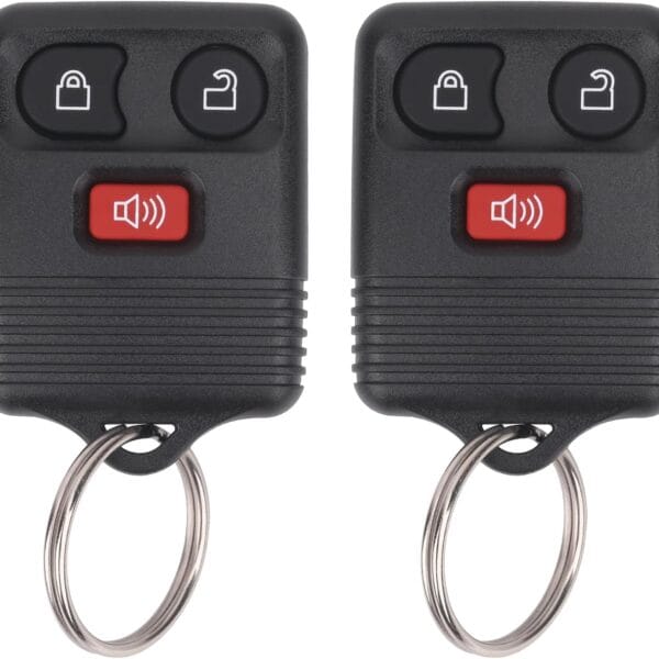 Keyless Entry Remote Key Fob Compatible with Ford F150 F250 F350 Escape Expedition Explorer Ranger, Lincoln, Mercury, Mazda and More, Replacement for CWTWB1U331 CWTWB1U345, 3 Button (Pack of 2)
