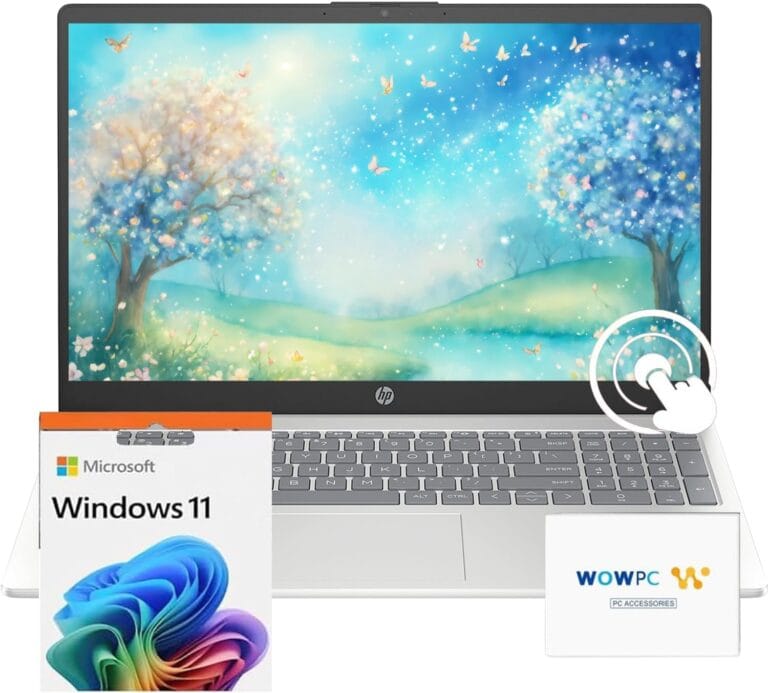 HP 2025 Pavilion 15.6" Touchscreen Laptop Computer, 10-Core Intel Core i5-1235U, 32GB RAM, 1TB SSD, Fast Wi-Fi 6, Long Battery Life, w/WOWPC Recovery USB, Windows 11 with Microsoft 365