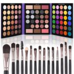 UCANBE Eyeshadow Palette with 15Pcs Brushes Makeup Set, Pigmented 86 Colors Make Up Sets Valentine's Gift, Matte Shimmer Glitter Eye Shadow Pallet Highlighter Contour Blush Powder Brush Beauty Kit
