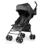 Summer by Ingenuity 3D Mini Convenience Stroller Lightweight Stroller with Compact Fold, Multi-Position Recline, Canopy with Pop Out Sun Visor and More Umbrella Stroller for Travel and More, Gray