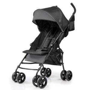 Summer by Ingenuity 3D Mini Convenience Stroller  Lightweight Stroller with Compact Fold, Multi-Position Recline, Canopy with Pop Out Sun Visor and More  Umbrella Stroller for Travel and More, Gray