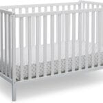 Delta Children Heartland 4-in-1 Convertible Crib - Greenguard Gold Certified, Bianca White