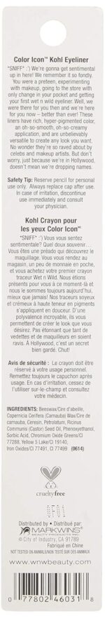 wet n wild Color Icon Kohl Eyeliner Pencil, Rich Hyper-Pigmented Color, Smooth Creamy Application, Long-Wearing Matte Finish Versatility, Cruelty-Free & Vegan – Simma Brown Now! (Packaged)