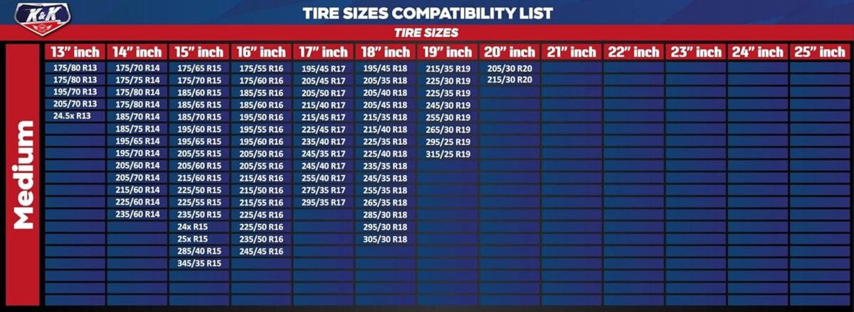 KNK Boutique Automotive Snow Socks for Tires – Pro Series for Ultimate Grip Alternative for Tire Snow Chain – Snow Traction Device for Passenger Cars SUVs Trucks Winter Emergency Accessory (Medium)