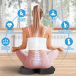 TushGuard Seat Cushion – Memory Foam Cushion for Office Chair, Car Seat, Airplane, Bleacher – Sciatica & Hip & Coccyx Pain Relief Desk Chair Cushion for Long Sitting Office Workers, Car Drivers